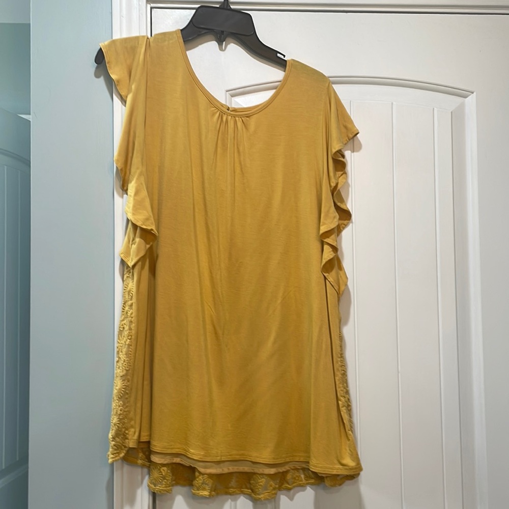 Matilda Jane Blouse w/ Lace Detail on Back